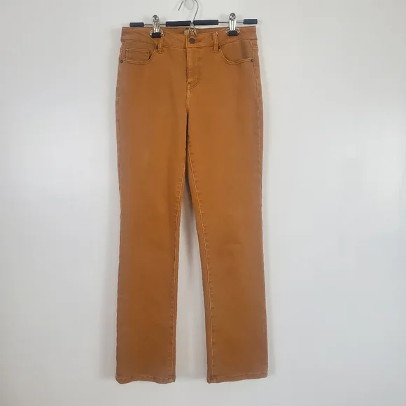 Dress barn straight leg brown pants - Picture 3 of 5